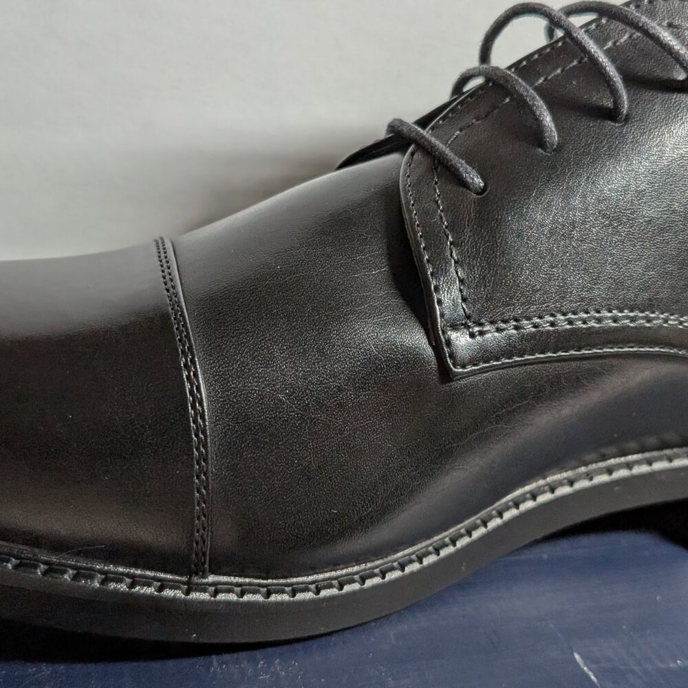 Bruno Marc cap toe Dress Shoe synthetic leather